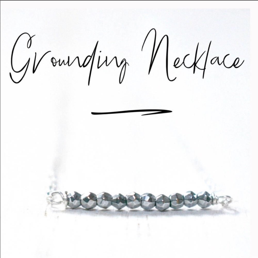 Hematite Grounding Bar Necklace ✨